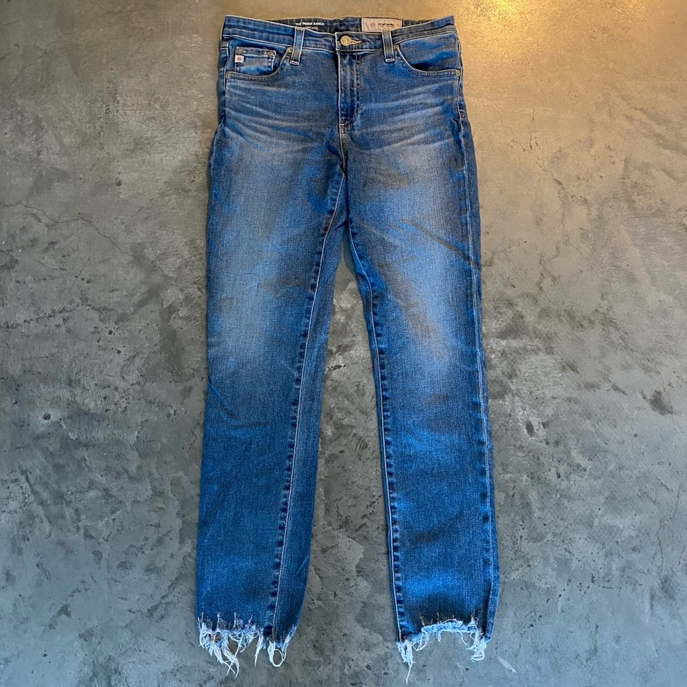 AG Prima Ankle Cigarette Jeans, Size 27R